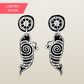 Black Dugong Earrings - Ilan Style x Haus of Dizzy Collaboration