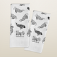 Seconds: Ilan Style Dugong Dance Tea Towel - White