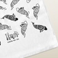 Seconds: Ilan Style Dugong Dance Tea Towel - White