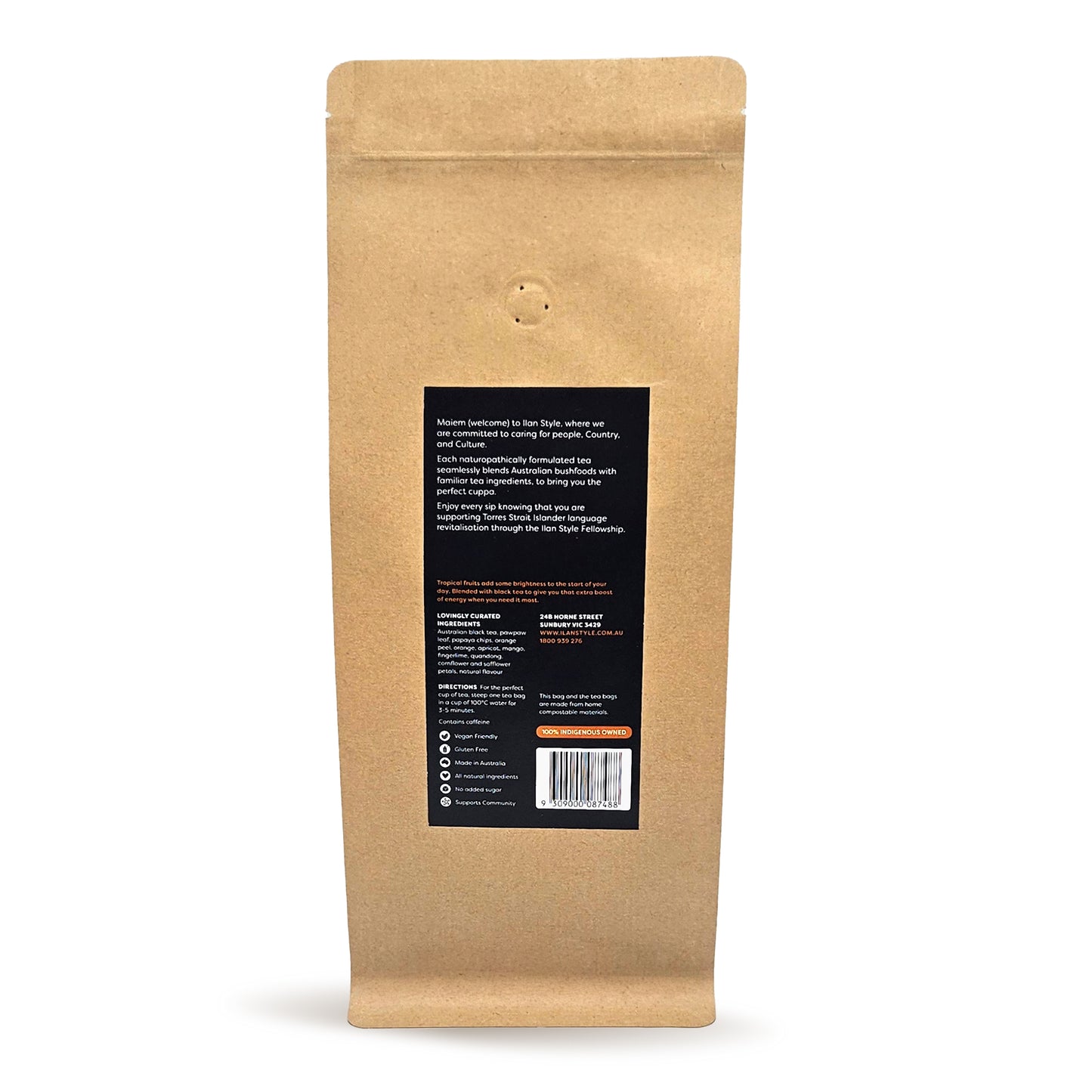 Refill: Ilan Gratitude - Tropical Breakfast, 50 black tea bags