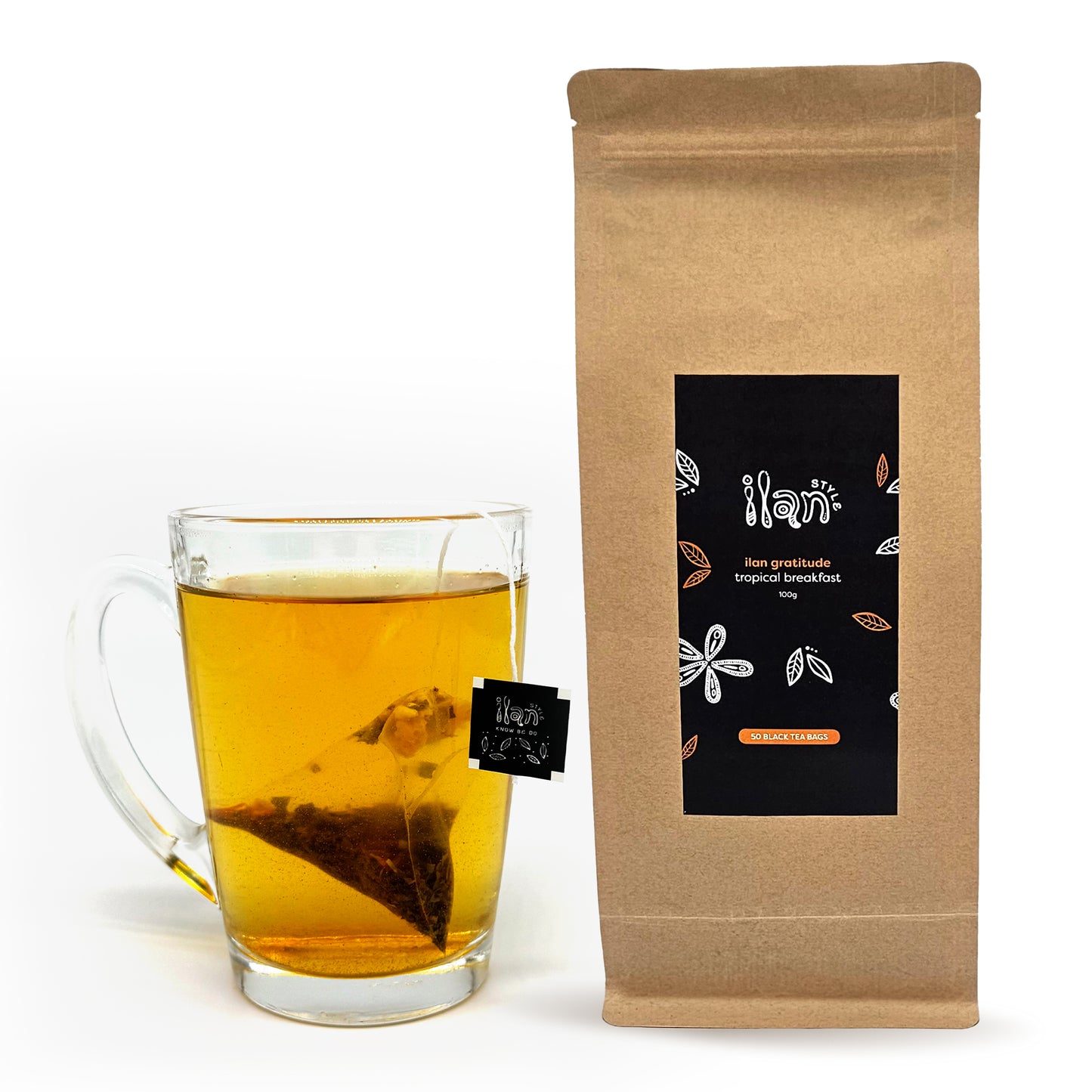 Refill: Ilan Gratitude - Tropical Breakfast, 50 black tea bags