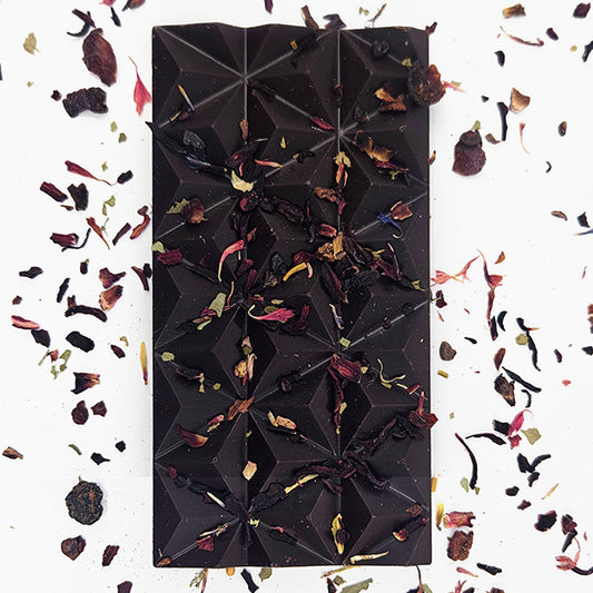 Rosella Berry Tea Dark Chocolate: Ilan Style x Loco For Cocoa